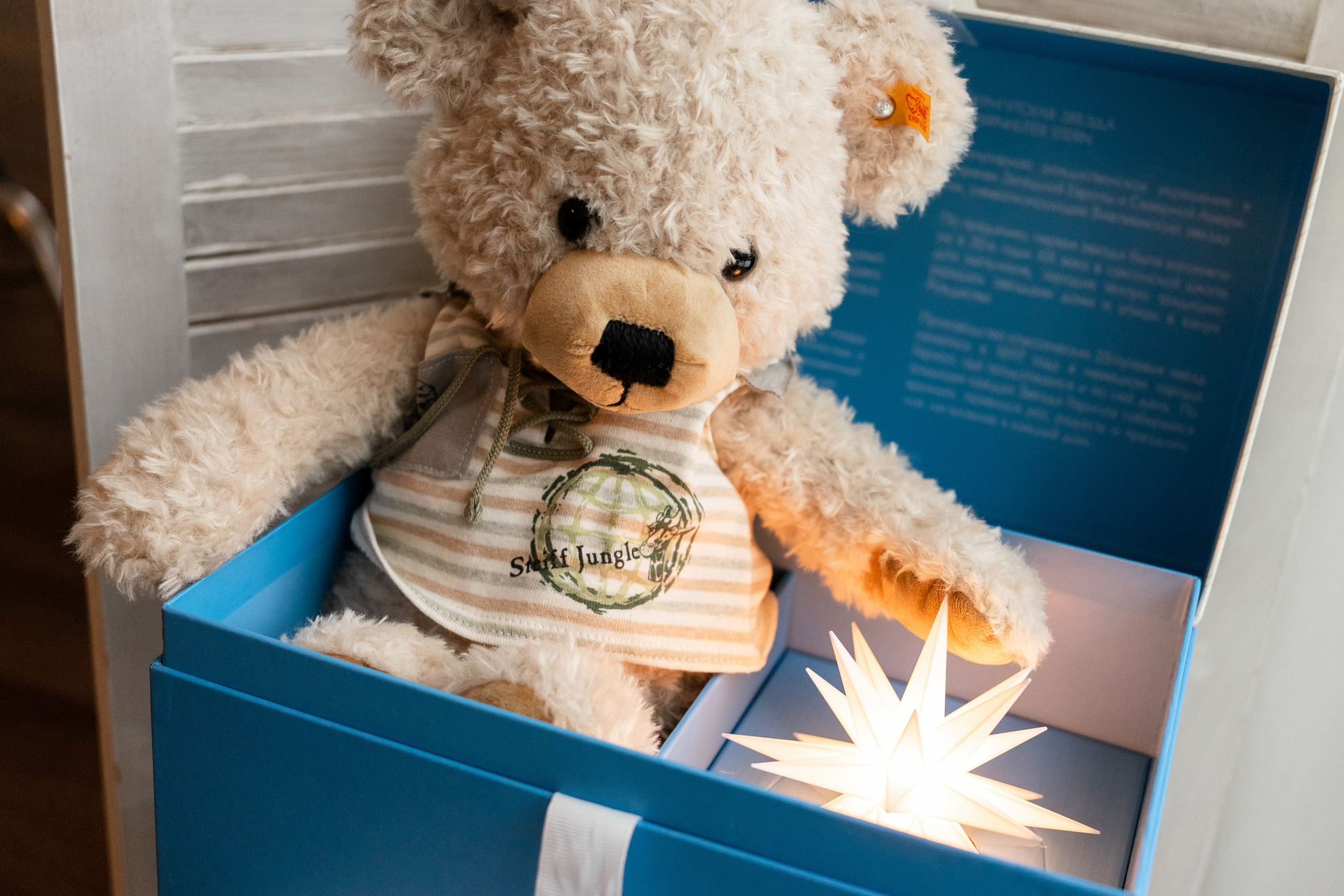Подарочный набор с мягкой игрушкой «Медведь Тедди Ленни», 40 см, бежевый